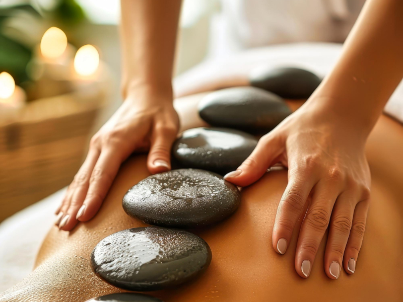 60Mn Massage aux Pierres Chaudes